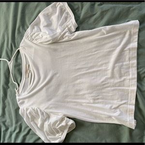White t shirt blouse NEVER WORN!